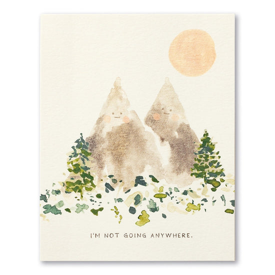 card - encouragement - not going anywhere by compendium