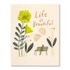 card - bday - life is beautiful by compendium