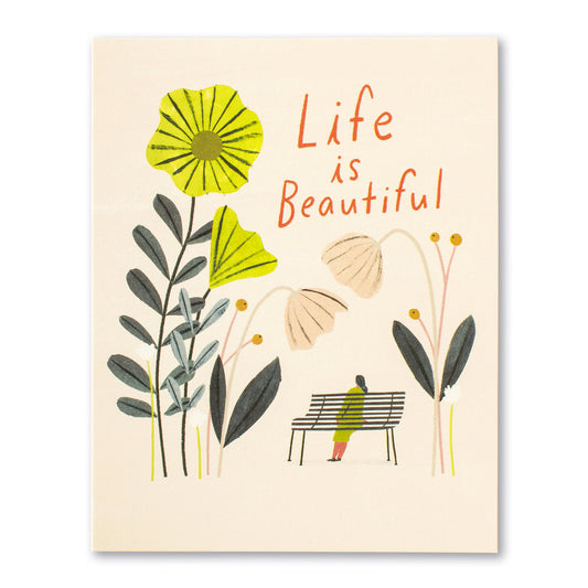 card - bday - life is beautiful by compendium