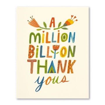 card - thank you - a million billion by compendium