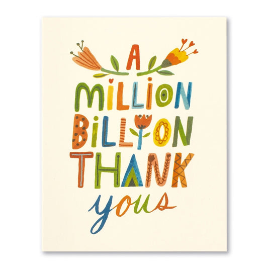 card - thank you - a million billion by compendium