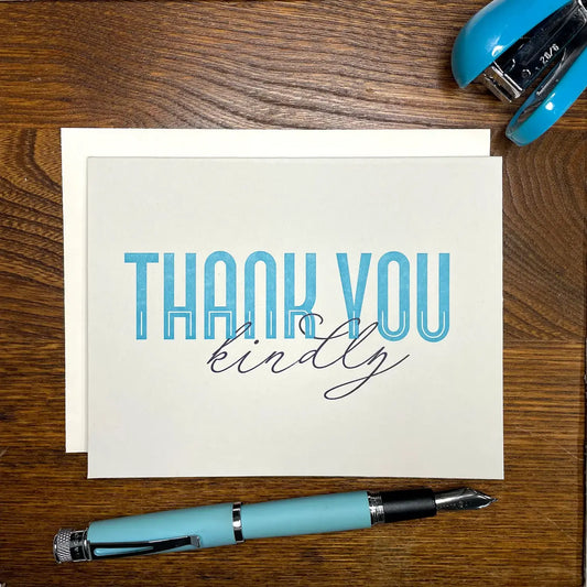 card - thank you kindly by a. favorite design