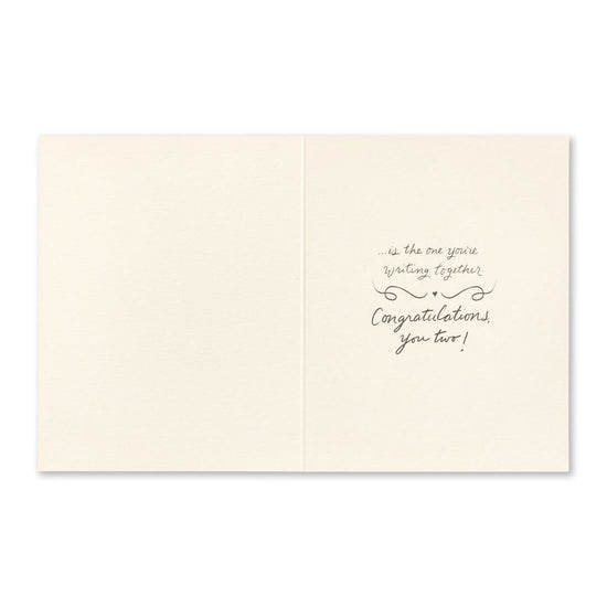 card - wedding - world's best love story by compendium