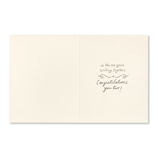 card - wedding - world's best love story by compendium