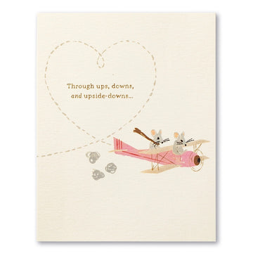 card - anniversary - through ups & downs by compendium