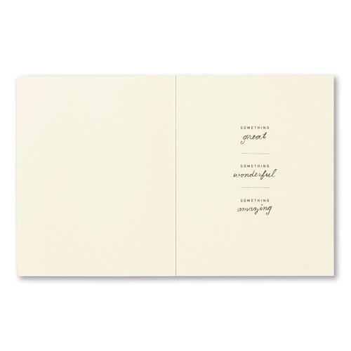 card - encouragement - you're really something by compendium