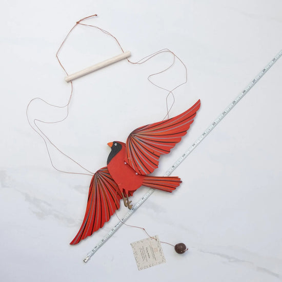 mobile - flying - cardinal by tulia's artisan gallery