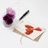 ornament + notecard - bronze - cardinal by tulia's artisan gallery