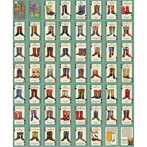playing cards - cowboy boot by sorrellnotionsandfindings