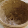 vase - footed - hand-carved paulownia wood by time concept inc.