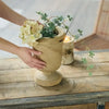 vase - footed - hand-carved paulownia wood by time concept inc.