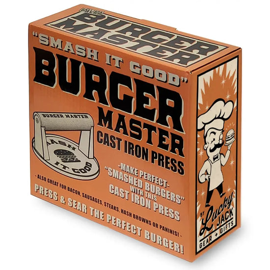 cast iron press - burger master by lucky jack