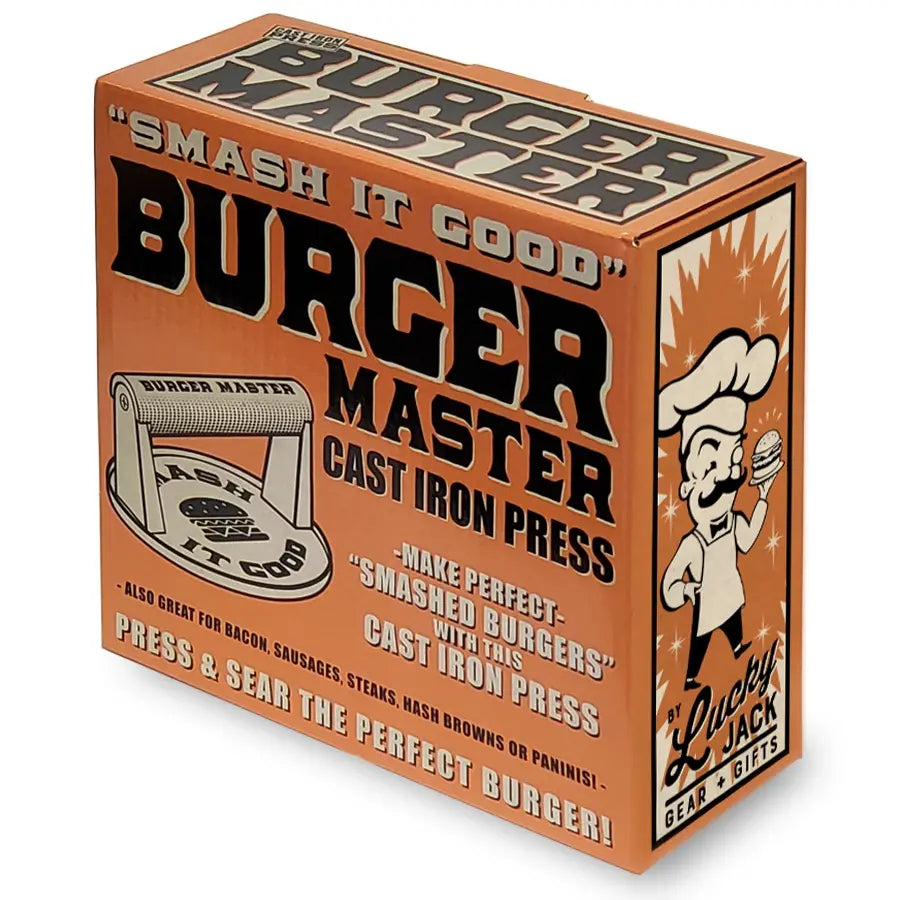 cast iron press - burger master by lucky jack