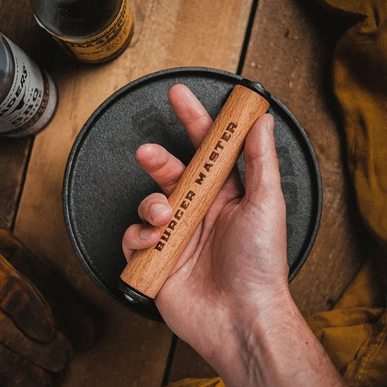 cast iron press - burger master by lucky jack