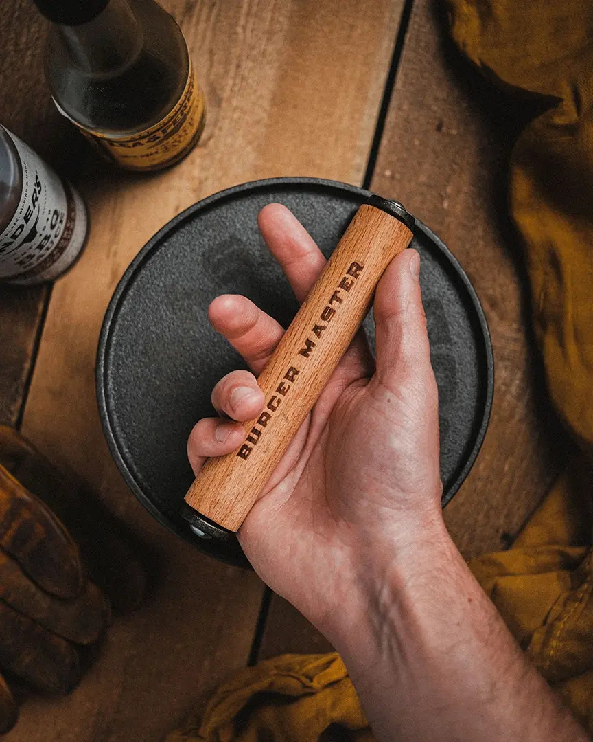 cast iron press - burger master by lucky jack