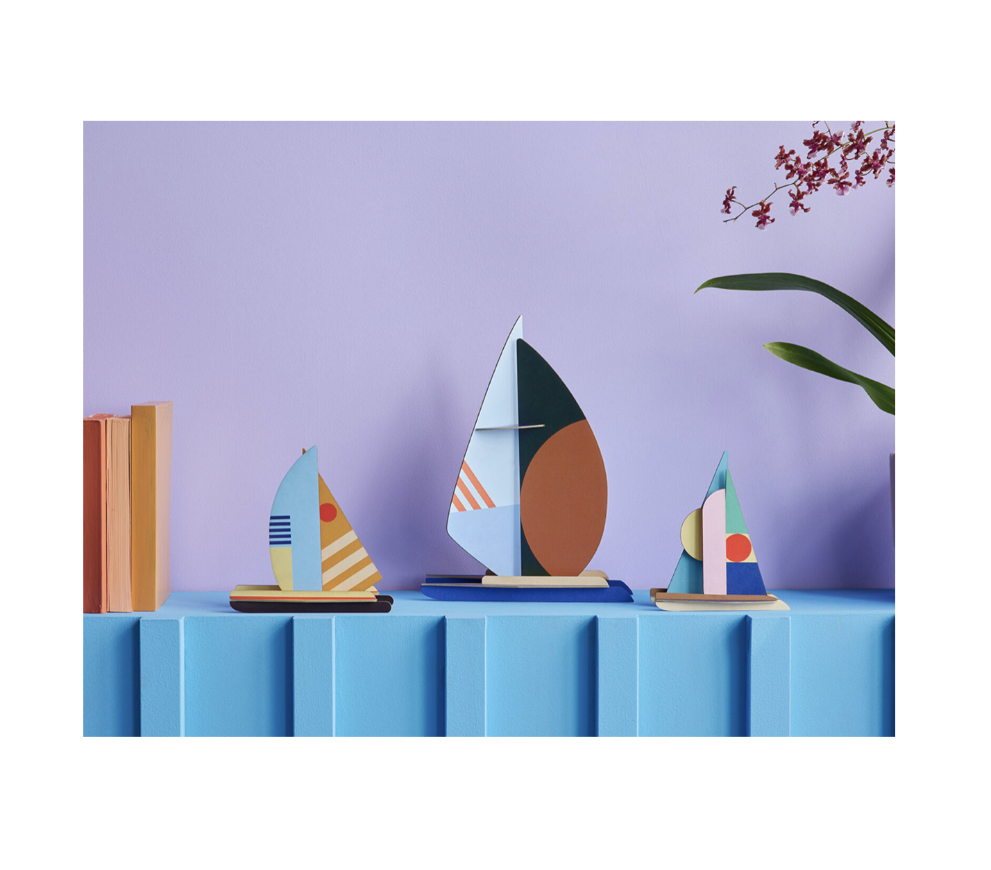 3d sailboat puzzle - halfmoon catamaran by studio roof