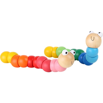 toy - wooden caterpillar by hauck toys