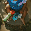 toy - crochet rattle - caterpillar by pebble