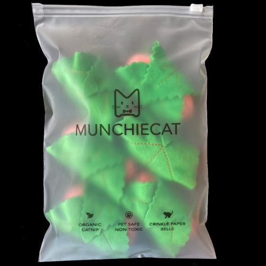 cat toy - sakura mochi catnip - green leaf by munchiecat