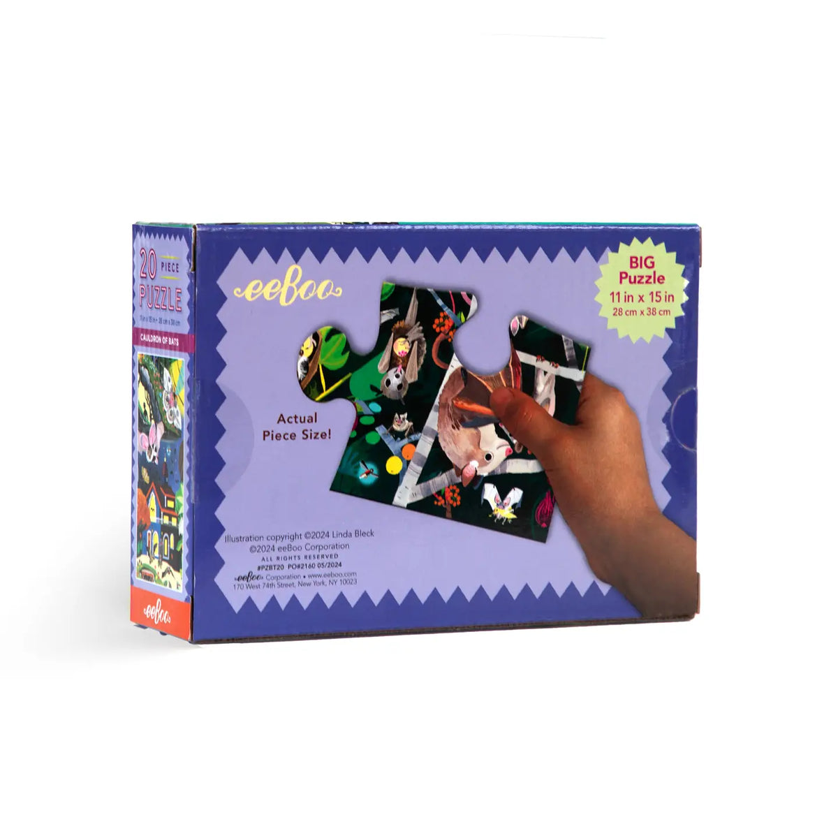 puzzle - 20-piece - cauldron of bats by eeboo