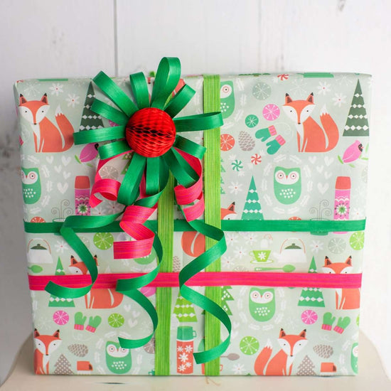 curling ribbons - natural cotton (5 colors) by wrappily eco gift wrap co.