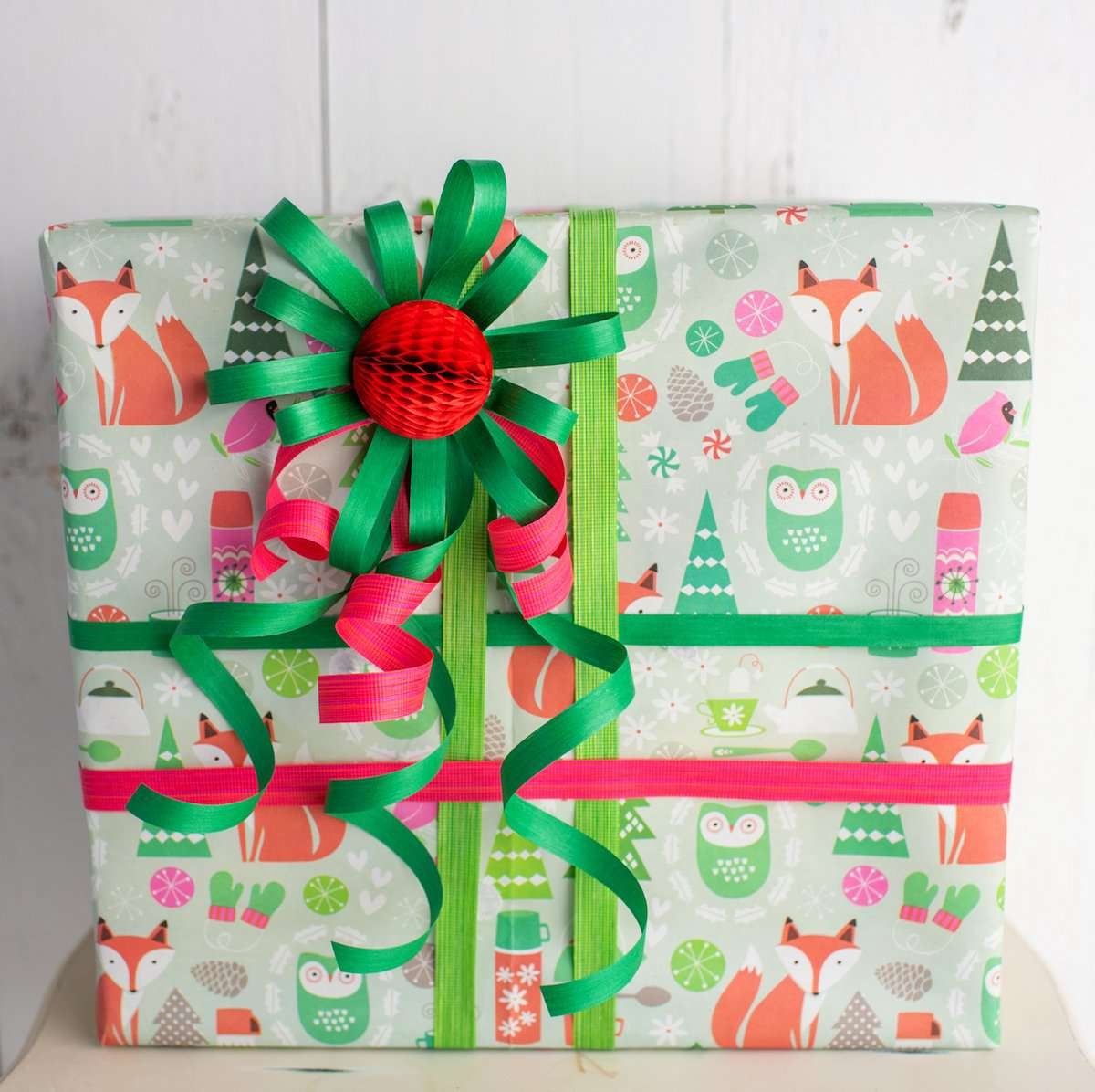 curling ribbons - natural cotton (5 colors) by wrappily eco gift wrap co.