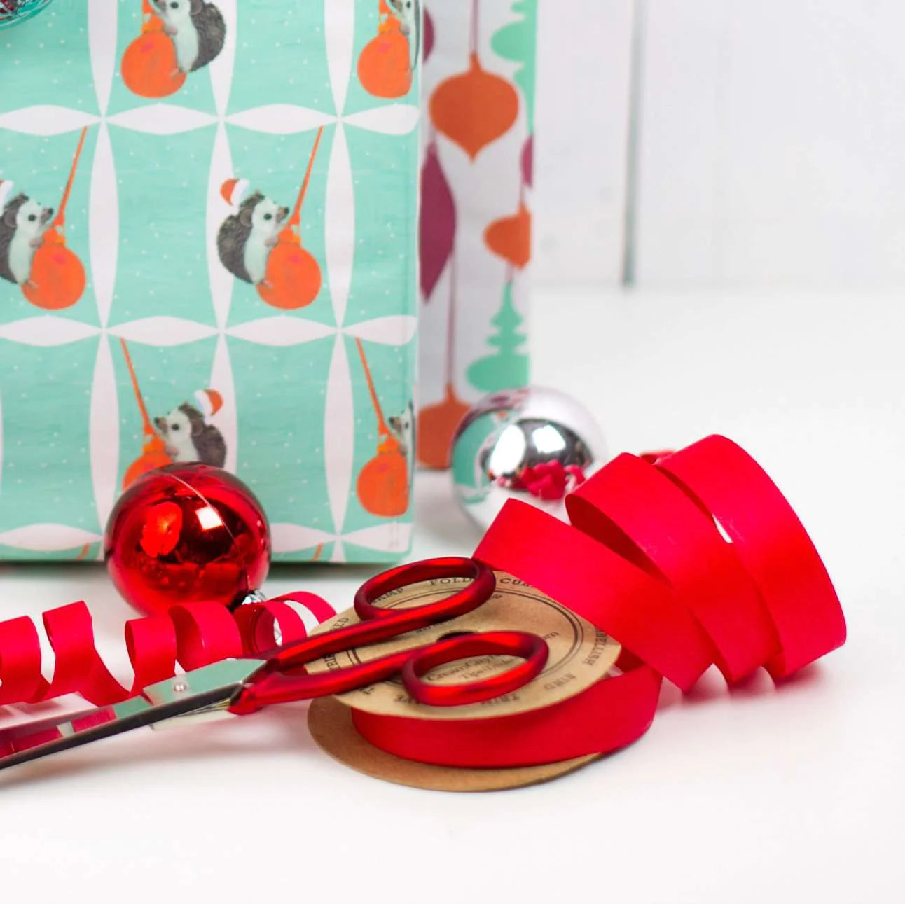 curling ribbons - natural cotton (5 colors) by wrappily eco gift wrap co.