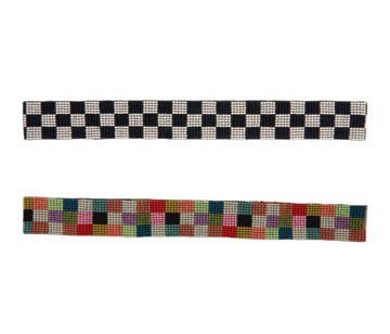 hat band - checkered by ink + alloy
