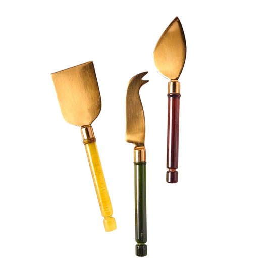 cheese knife - niko glass handle by be home