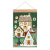 wall calendar - christmas countdown - gingerbread village by one canoe two/1canoe2