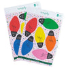 gift tags - pop-out - christmas lights by wrappily eco gift wrap co.