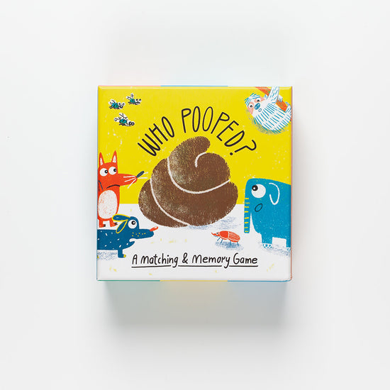 game - matching + memory - who pooped? by chronicle books