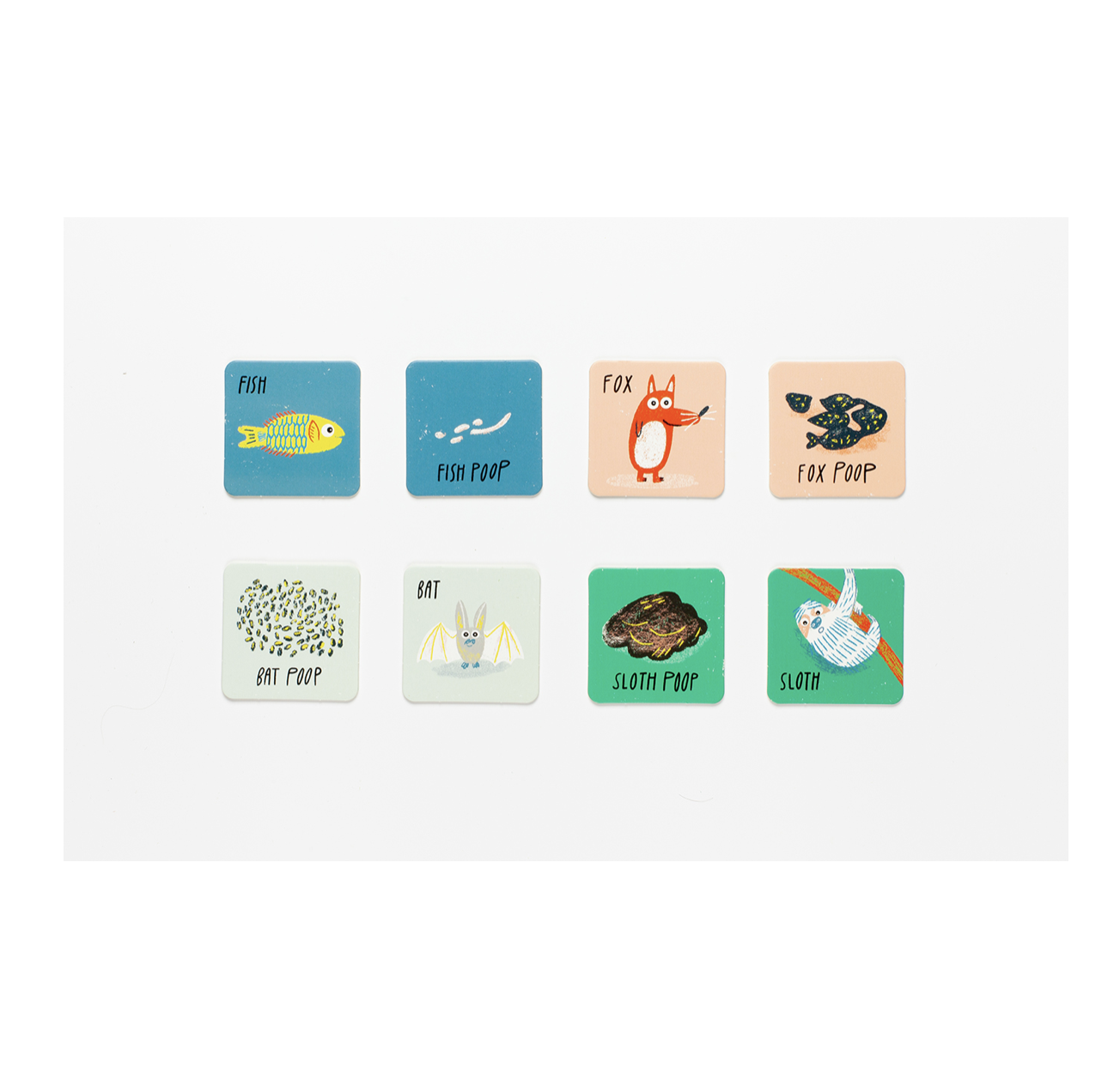 game - matching + memory - who pooped? by chronicle books