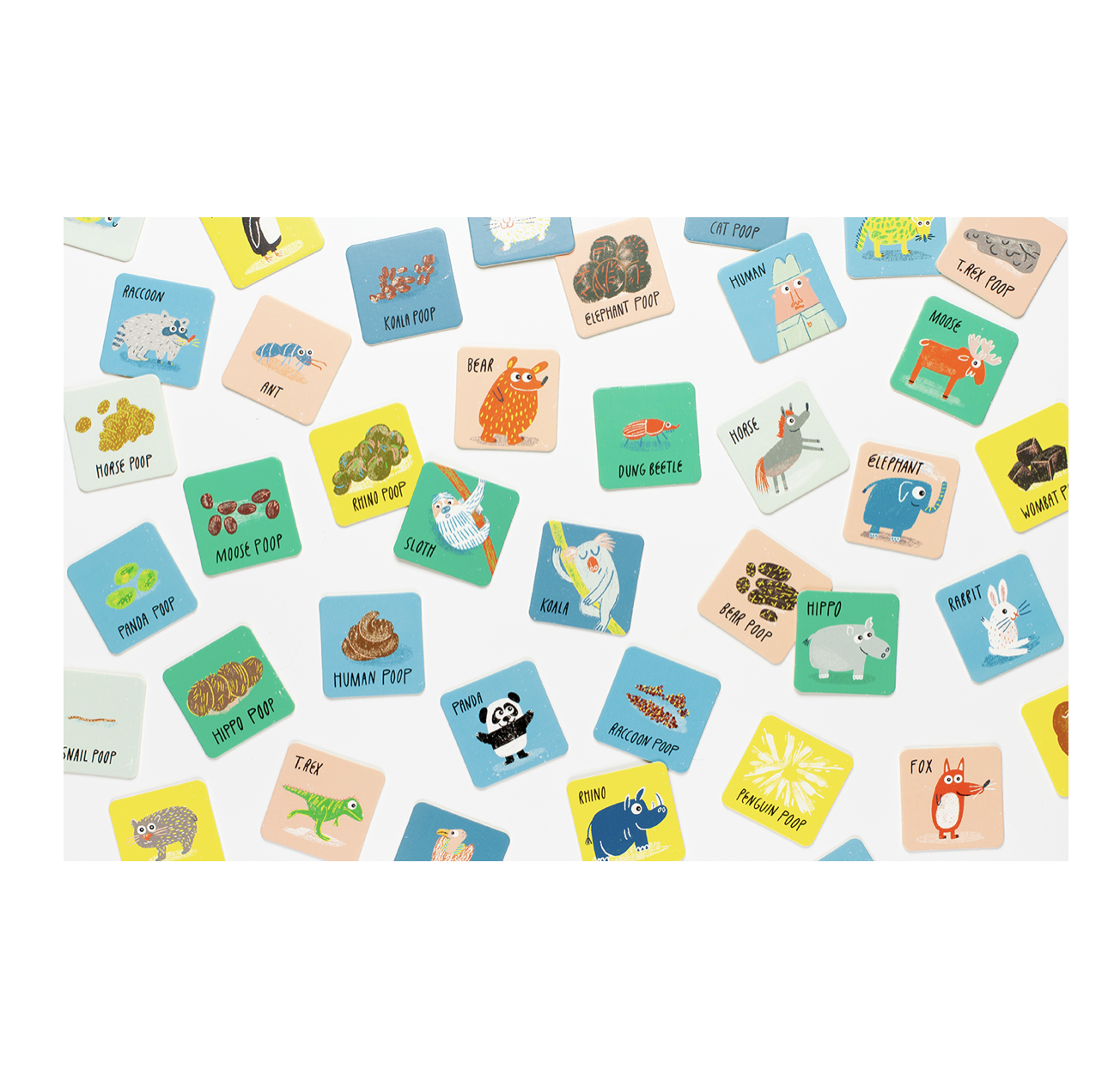 game - matching + memory - who pooped? by chronicle books