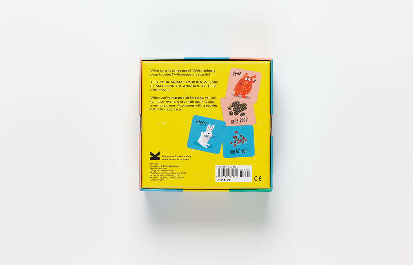 game - matching + memory - who pooped? by chronicle books