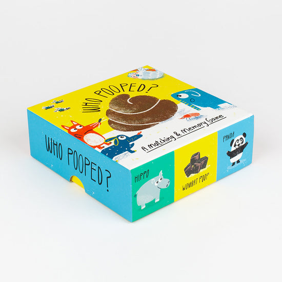 game - matching + memory - who pooped? by chronicle books