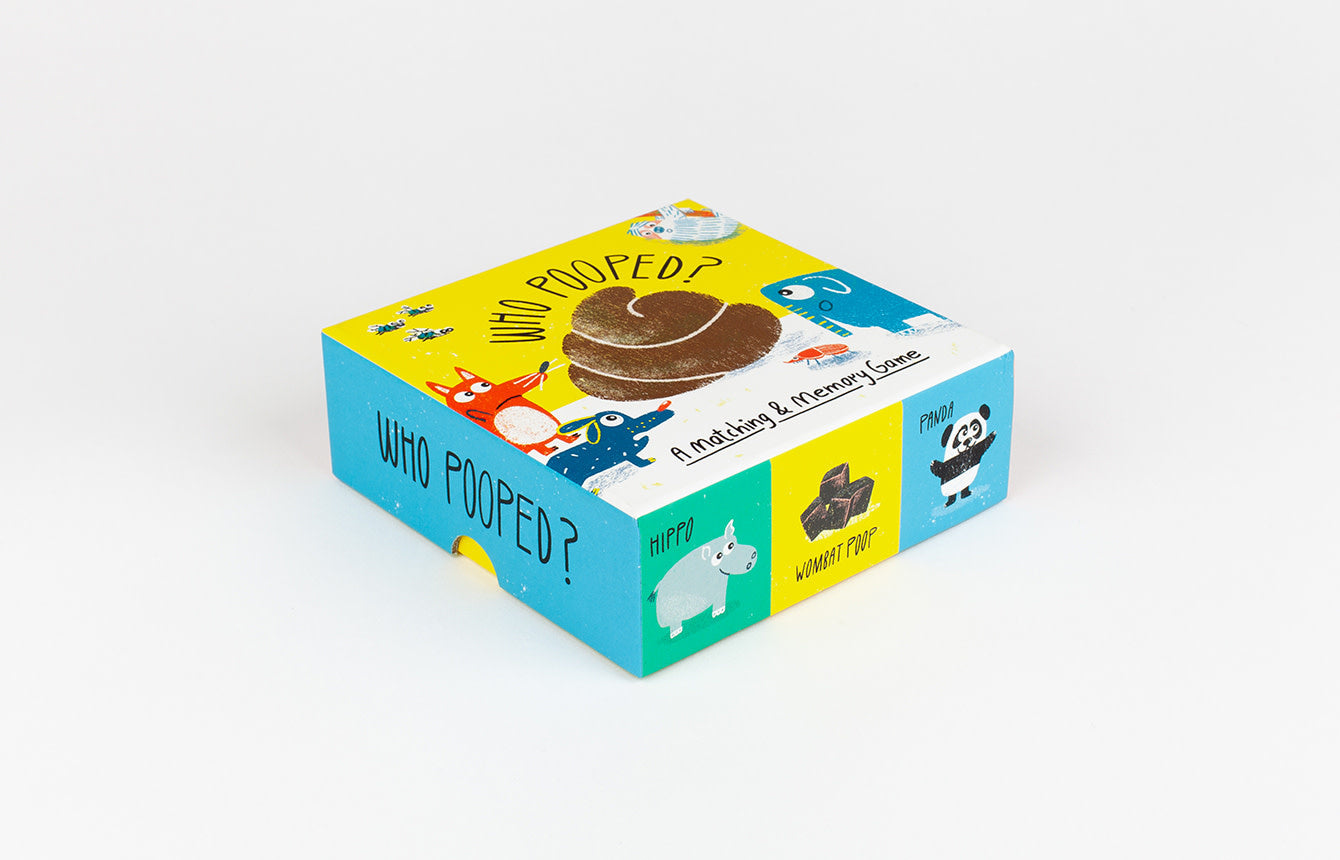 game - matching + memory - who pooped? by chronicle books