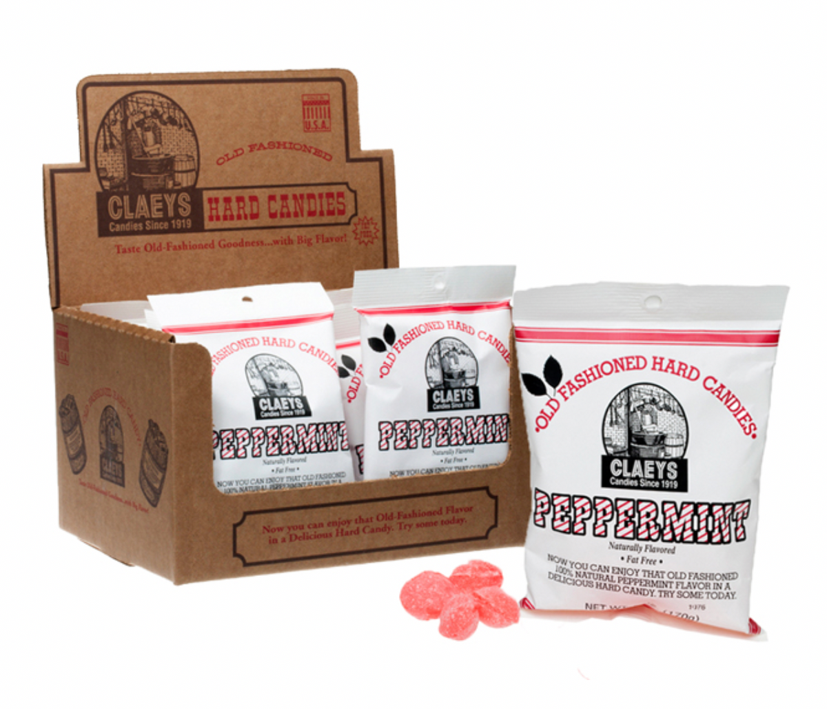 candy - claeys old fashioned - peppermint by redstone foods inc