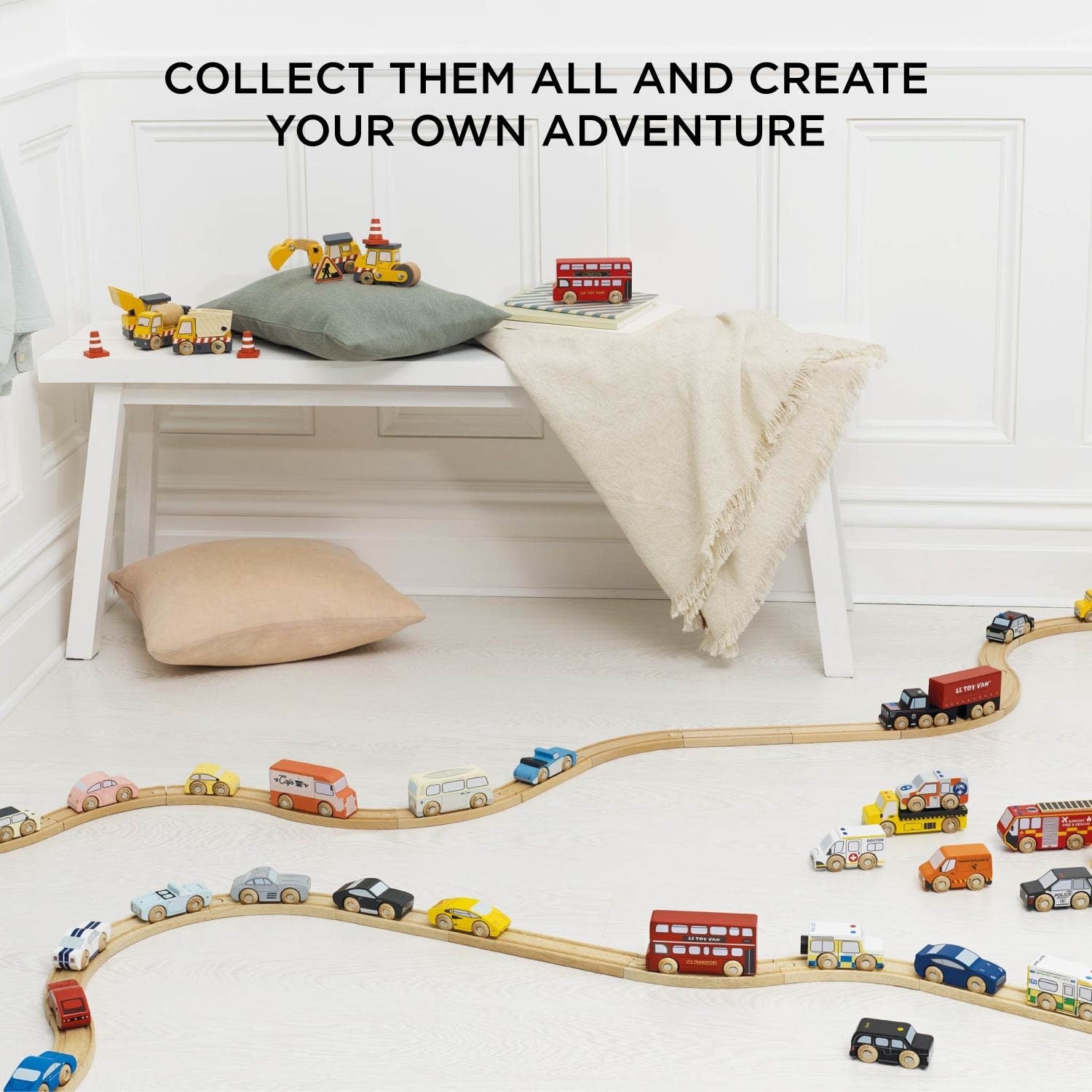 toy set - sports cars - classic wooden by le toy van, inc.
