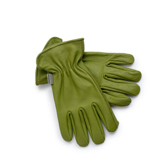 gloves - classic work leather - olive by barebones