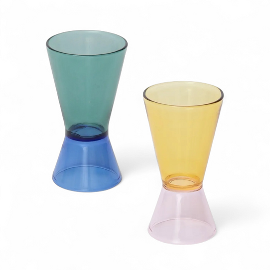 cocktail jigger - duo tone glass by block design