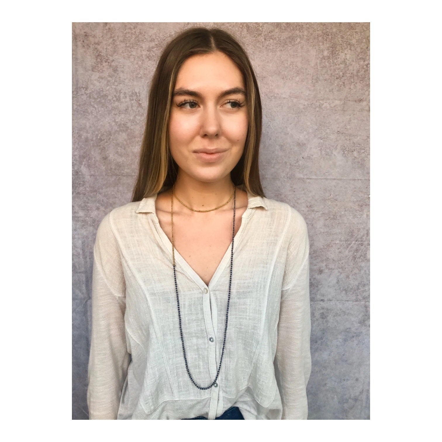 necklace - beaded color pop by baizaar