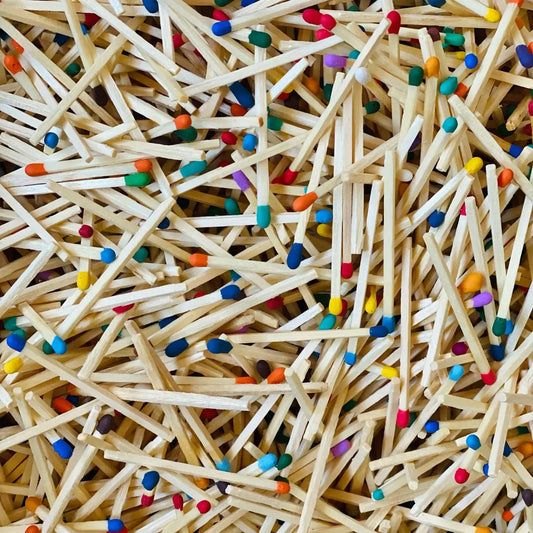 matches vial - color-tipped by candle cabana
