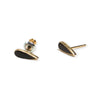 earrings - enamel teardrop - gold plated by tilly doro