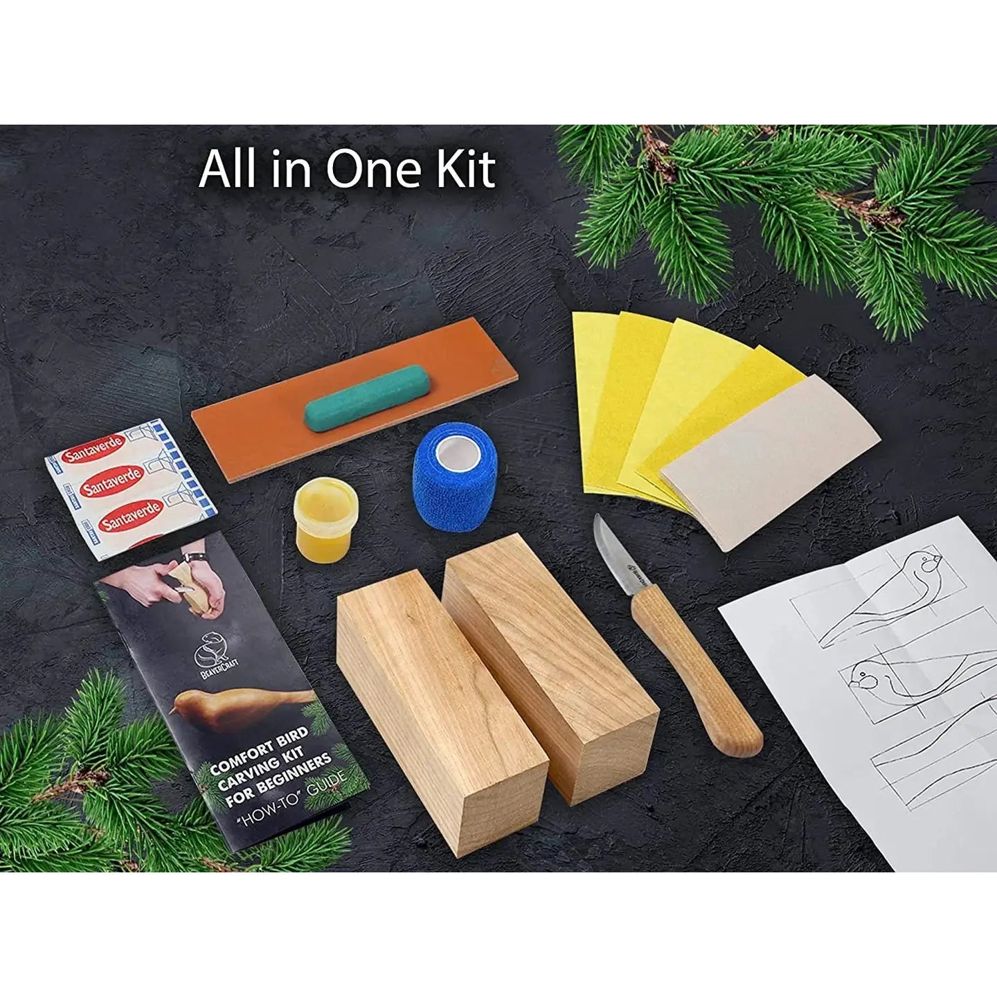 kit - carving - comfort bird by beavercraft