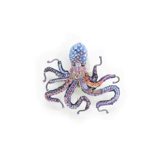 brooch pin - common octopus by trovelore