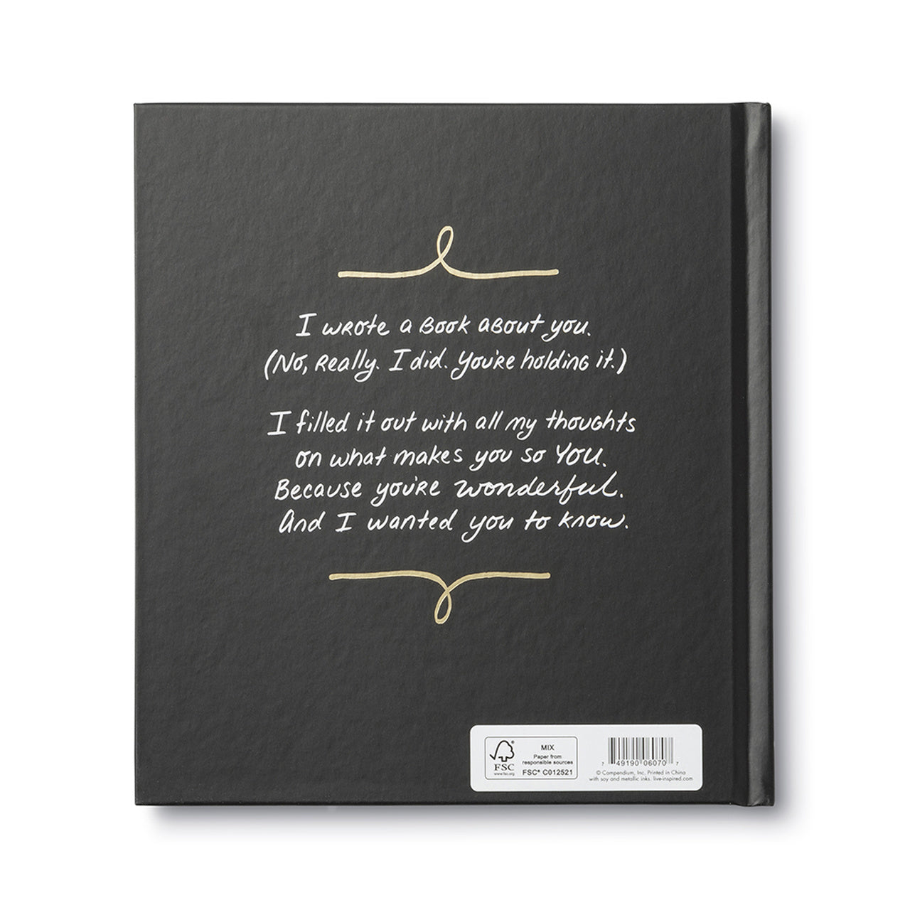 book - i wrote a book about you by compendium
