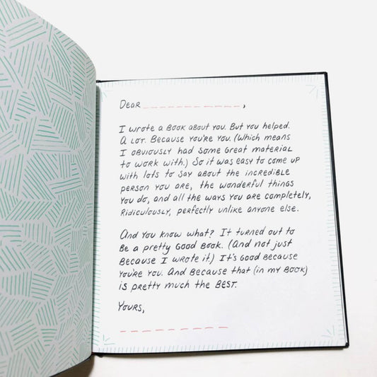 book - i wrote a book about you by compendium