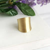 ring - concave - gold by worldfinds