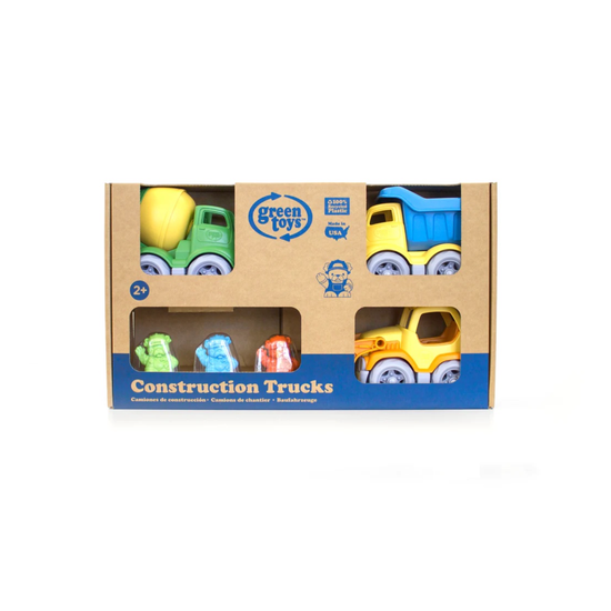 toy - construction truck set - 3-pack by green toys